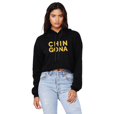 Ladies Cropped Fleece Hoodie