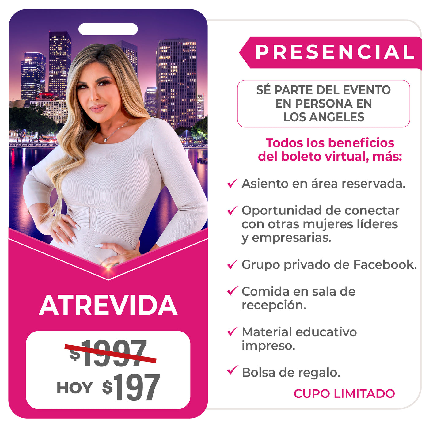 Boleto Presencial Atrevida | Septiembre 9